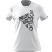 Frauen-T-Shirt adidas Zebra Logo Graphic