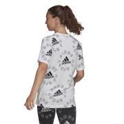 T-Shirt Frau adidas Essentials Logo Allover Print