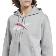 Sweatshirt mit Reißverschluss für Frauen Reebok Training Essentials Vector